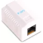 GETFORT GF-1G6UTP Paviršinio montavimo RJ45 Cat.6 UTP tinklo lizdas, White