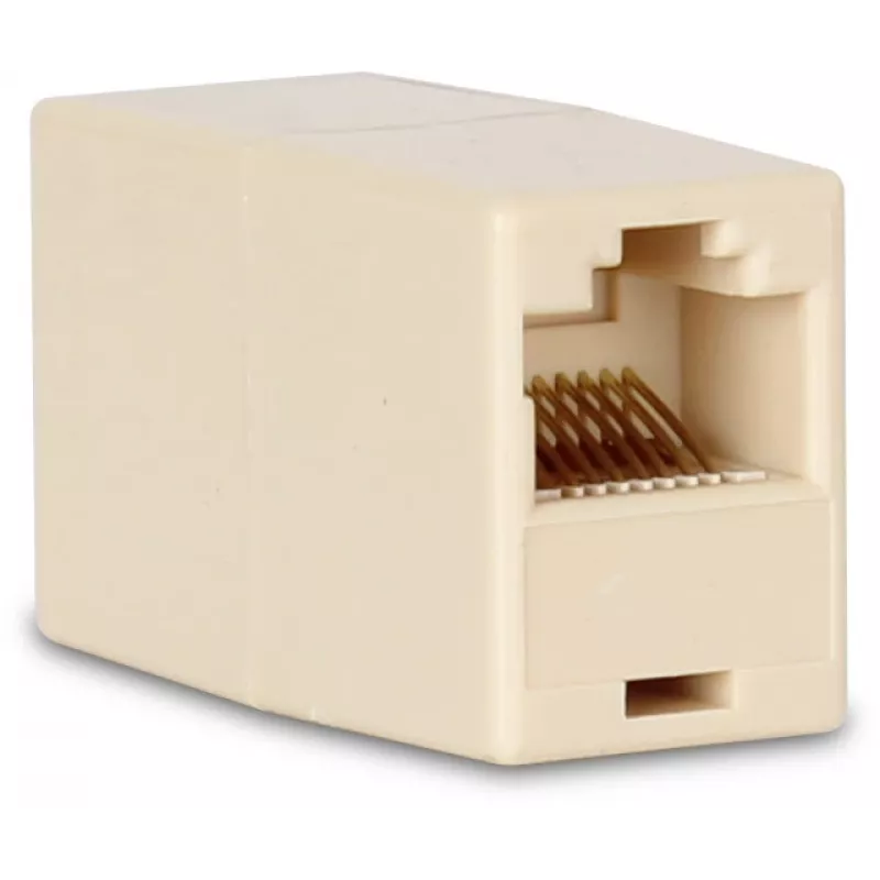 GETFORT GF-2G5E-BL-UTP RJ45 Cat.5e Inline Coupler Female to Female UTP Šviesiai pilka