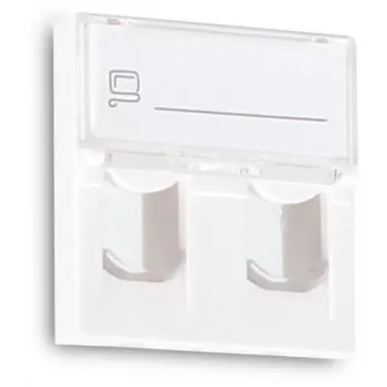 GETFORT GF-2MOD-2G Mosaic 2 prievadų RJ45 Cat.5e tinklo modulis, 45x45 mm, baltas