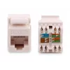 GETFORT GF-K5EUTP Cat.5e UTP Keystone modulis RJ45, baltas