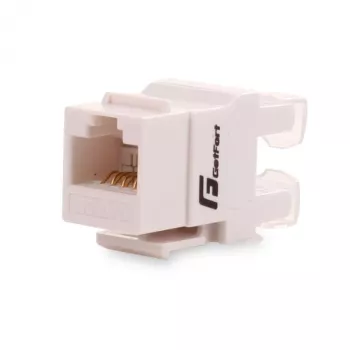 GETFORT GF-K5EUTP Cat.5e UTP Keystone modulis RJ45, baltas