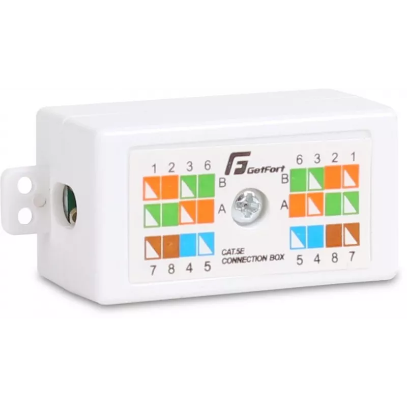 GETFORT GF-LP-5UTP Cat.5e UTP Krone tipo kabelių jungtis, be įrankių IDC, balta