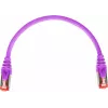 GETFORT GF-PC6ASFTP-0.25V Cat.6A S/FTP LSOH pataisos kabelis 0.25m violetinis