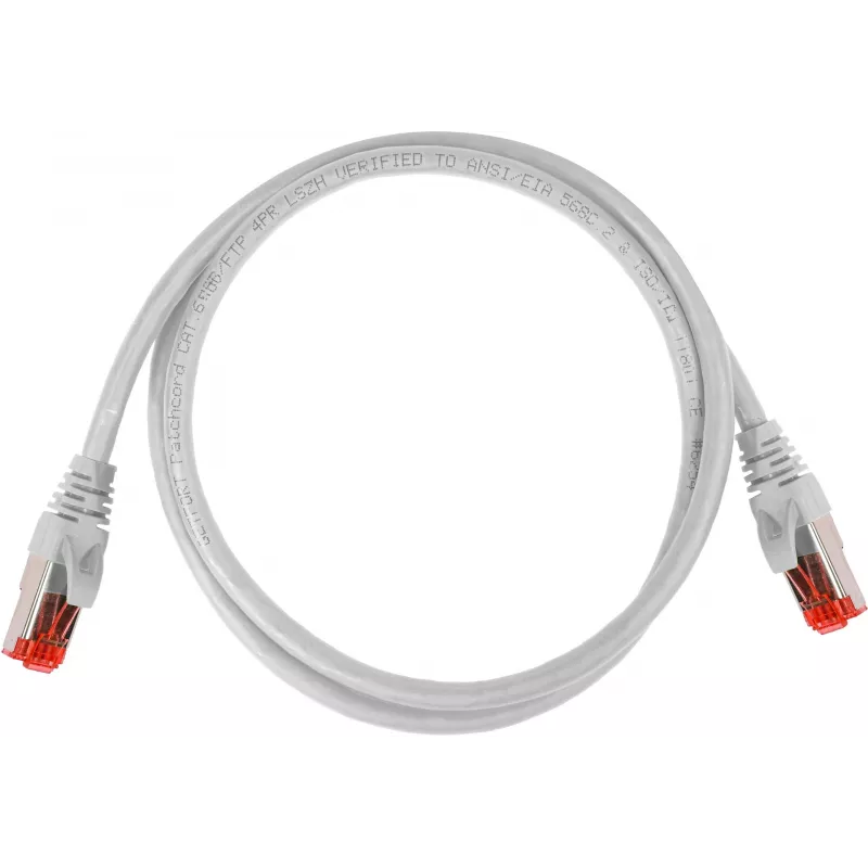 GETFORT GF-PC6ASFTP-1G Cat.6A S/FTP LSOH Patch kabelis 1m Grey