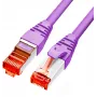 GETFORT Cat.6A S/FTP LSOH pataisos kabelis 1 m violetinis