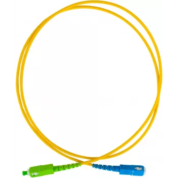 GETFORT GF-SUSAS5 vienmodis šviesolaidinis jungiamasis laidas SC/UPC į SC/APC, simplex, 5 m, LSZH, geltonas