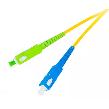 GETFORT GF-SUSAS5 vienmodis šviesolaidinis jungiamasis laidas SC/UPC į SC/APC, simplex, 5 m, LSZH, geltonas