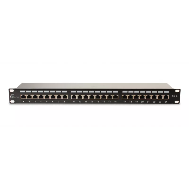 GETFORT PGF-6FTP24-B6 Patch Panel FTP Cat.6 24-Port 19-inch 1U Juodas