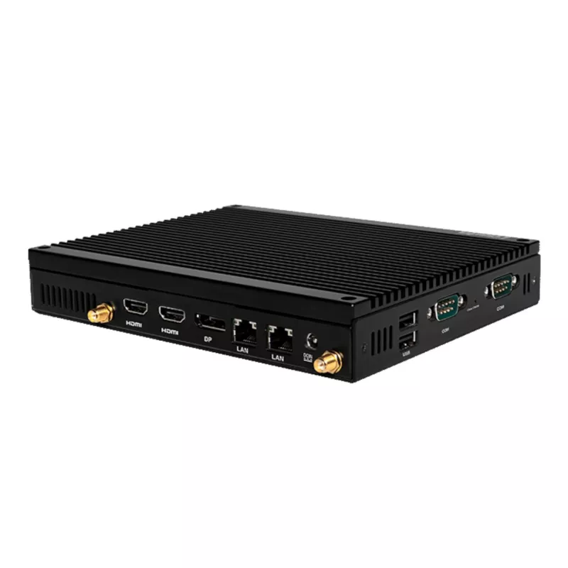 Giada F109D belaidis įterptinis kompiuteris su Intel Celeron J4125, 8GB RAM, dvigubu GbE, trigubu ekranu, VESA laikikliu, juodos spalvos