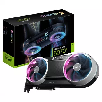 Gigabyte AORUS GeForce RTX 5070 Ti INFINITY 16GB GDDR7 vaizdo plokštė
