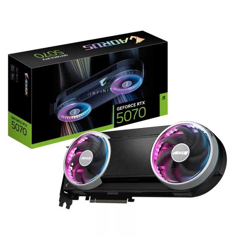 Gigabyte AORUS GeForce RTX 5070 Ti INFINITY 16GB GDDR7 vaizdo plokštė