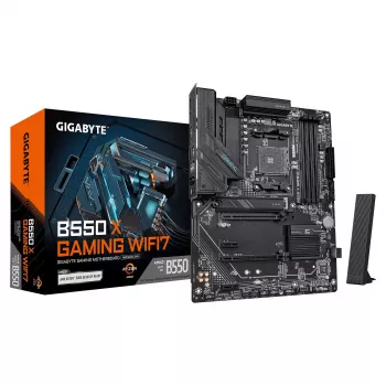 Gigabyte B550 X GAMING WIFI7 pagrindinė plokštė, skirta AMD AM4, DDR4, Wi-Fi 7, M.2, HDMI