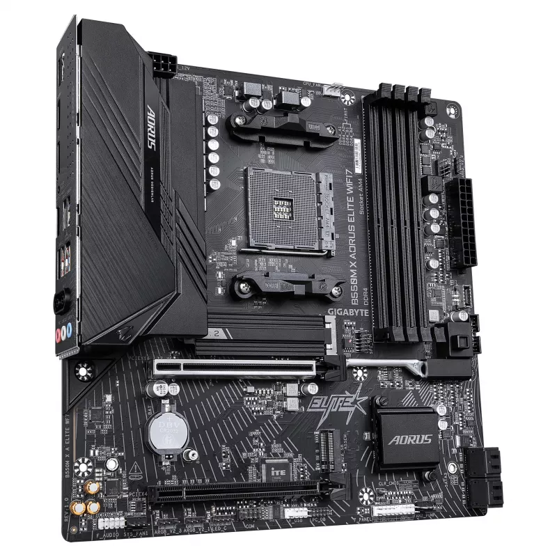 Gigabyte B550M X AORUS ELITE WIFI7 Micro-ATX motininė plokštė (AM4, DDR4, 2x M.2, Wi-Fi 7)