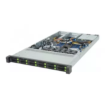 Gigabyte R164-AG0-AAV1 1U stovo serveris, vienas lizdas SP5, AMD EPYC 9004, 12x DDR5, 4x 3,5 inch karštas keitimas, 2x 800W perteklinis maitinimo šaltinis