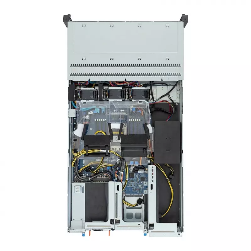 Gigabyte R243-EG0-AAL1 2U stelažinis serverio barebone, vienas SP6, AMD EPYC 8004, 12x DDR5, 12x 3,5 inch karštai keičiami, 2x 10GbE, redundantinis 850W