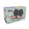 Giles & Posner EK5922GSGRVDE Dvigubas vaflinis lygintuvas - 1200W, nelipni danga, juoda/sidabrinė