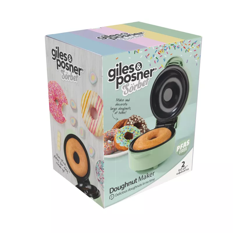 Giles & Posner EK6549GSGRVDE spurgų keptuvas - pilkas, 700W, 6 spurgos