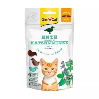 GimCat traškūs užkandžiai su antiena, praturtinti katžole 50g