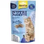 GimCat Nutri Pockets Fish with Salmon 60g - Traškūs skanėstai katėms su kreminiu įdaru odai ir kailiui