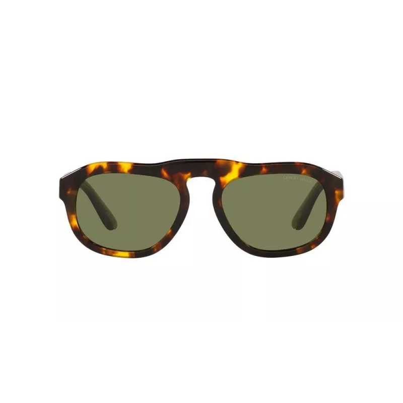 GIORGIO ARMANI AR8173-50922A Vyriški kvadratiniai akiniai nuo saulės matiniai juodi pilki gradientiniai 52mm