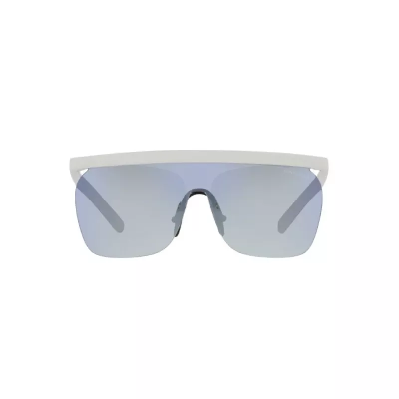 Vyriški akiniai nuo saulės Giorgio Armani AR8169-5344D6, kvadratinis rėmelis, permatomi pilki, tamsiai pilki, UV400