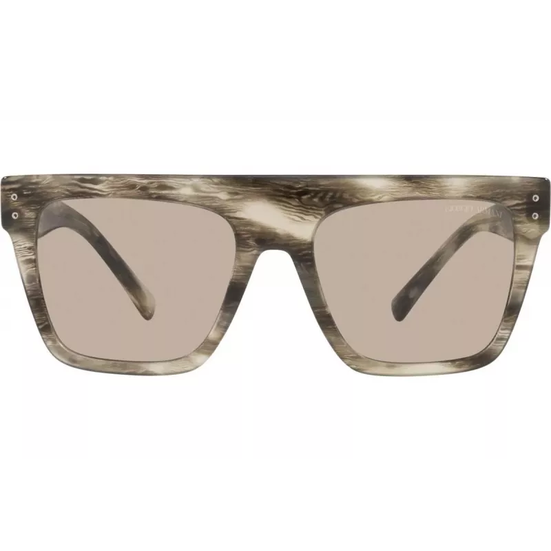 Giorgio Armani Unisex Akiniai AR8177-5922-3 Havana Acetatas Rudi Lęšiai 52mm