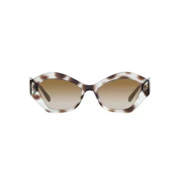 Giorgio Armani moteriški AR8144-588113 Havana acetatiniai akiniai nuo saulės – kvadratinis rėmas, rudi gradientiniai lęšiai, UV400