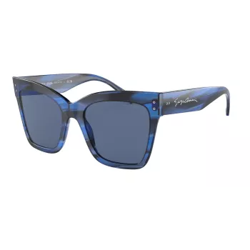 GIORGIO ARMANI Moteriški akiniai nuo saulės AR8175-595380 Havana Acetate Butterfly Cat-Eye 54/20/140 mm