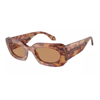 GIORGIO ARMANI Moteriški akiniai nuo saulės AR8182-597853 Havana Ruda Acetatas 52mm