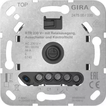 GIRA RTR 230 V relinio išėjimo ON/OFF valdymo įdėklas 247500