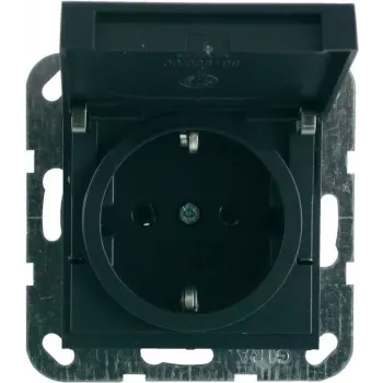 GIRA Schuko lizdo įdėklas System 55 antracito 045428