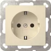 Gira System 55 SCHUKO kištukinis lizdas kreminės spalvos baltas (418801)
