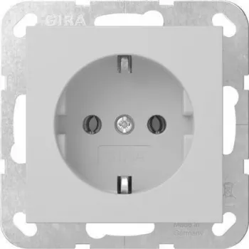 Gira System 55 SCHUKO kištukinis lizdas pilkas matinis 4188015