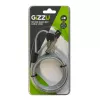 GIZZU 1,8 m Nano raktinė apsauginė grandinė su raktu - juoda