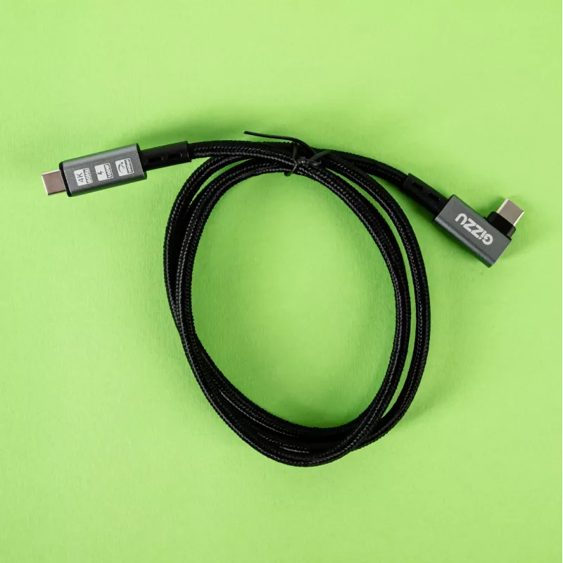 Gizzu 100W 10Gbps Type-C kampinis 1m laidas