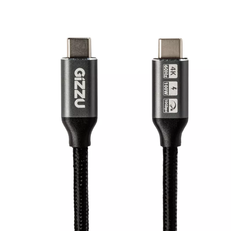 GIZZU 100W 10Gbps USB-C 2m laidas