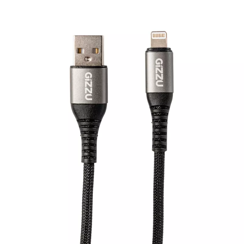 GIZZU 12W USB-A į Lightning laidas 1m baltas