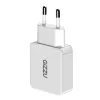 Gizzu 2 prievadų 45W GaN sieninis įkroviklis USB-C PD ir USB-A QC baltas