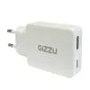 Gizzu 2 prievadų 65W GaN sieninis įkroviklis