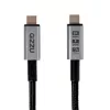 GIZZU 240W 20Gbps USB-C į USB-C pintas kabelis 1m juodas