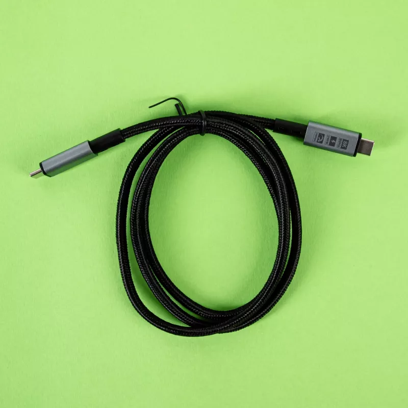 GIZZU 240W 20Gbps USB-C į USB-C laidas 2m juodas