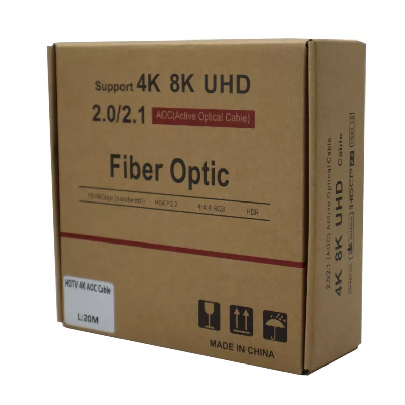 GIZZU 4K aktyvus šviesolaidinis HDMI laidas 20m