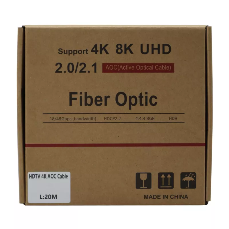 GIZZU 4K aktyvus šviesolaidinis HDMI laidas 20m