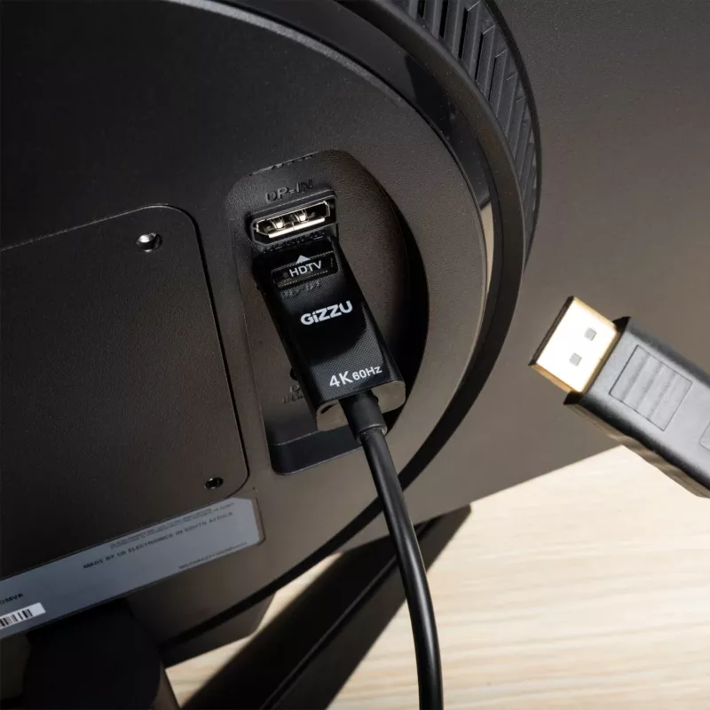 Gizzu 4K60Hz DisplayPort į HDMI aktyvus adapteris
