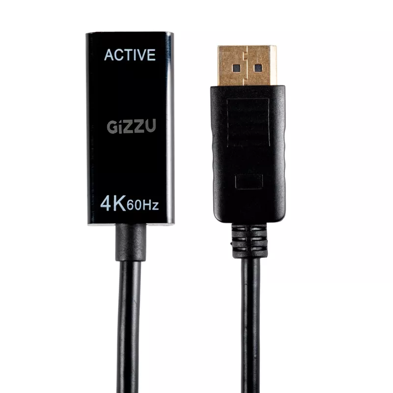 Gizzu 4K60Hz DisplayPort į HDMI aktyvus adapteris