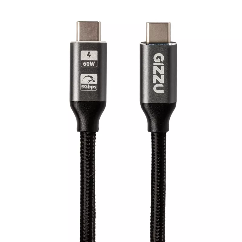 GIZZU 60W 5Gbps Type-C 1m laidas