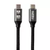 GIZZU 60W 5Gbps USB-C į USB-C laidas 2m juodas