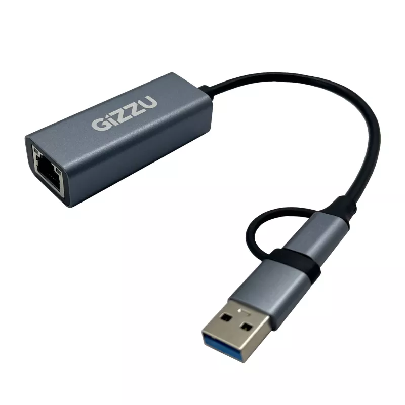 Gizzu High Speed Type-C/A Gigabit adapteris Poly