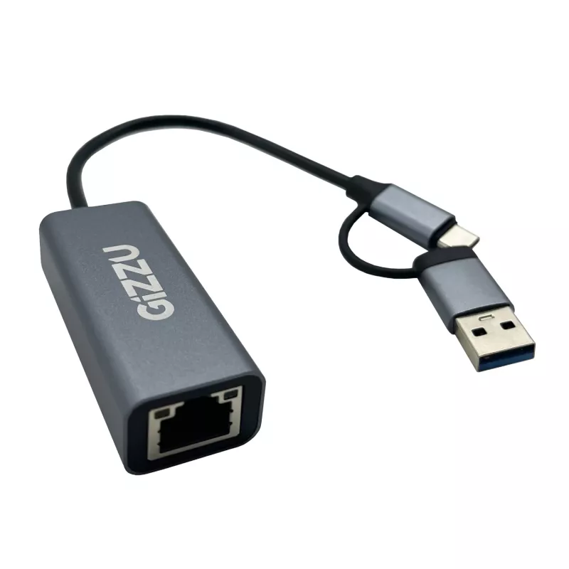 Gizzu High Speed Type-C/A Gigabit adapteris Poly