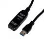 Gizzu USB 3.0 aktyvus prailginimo kabelis 5m - juoda